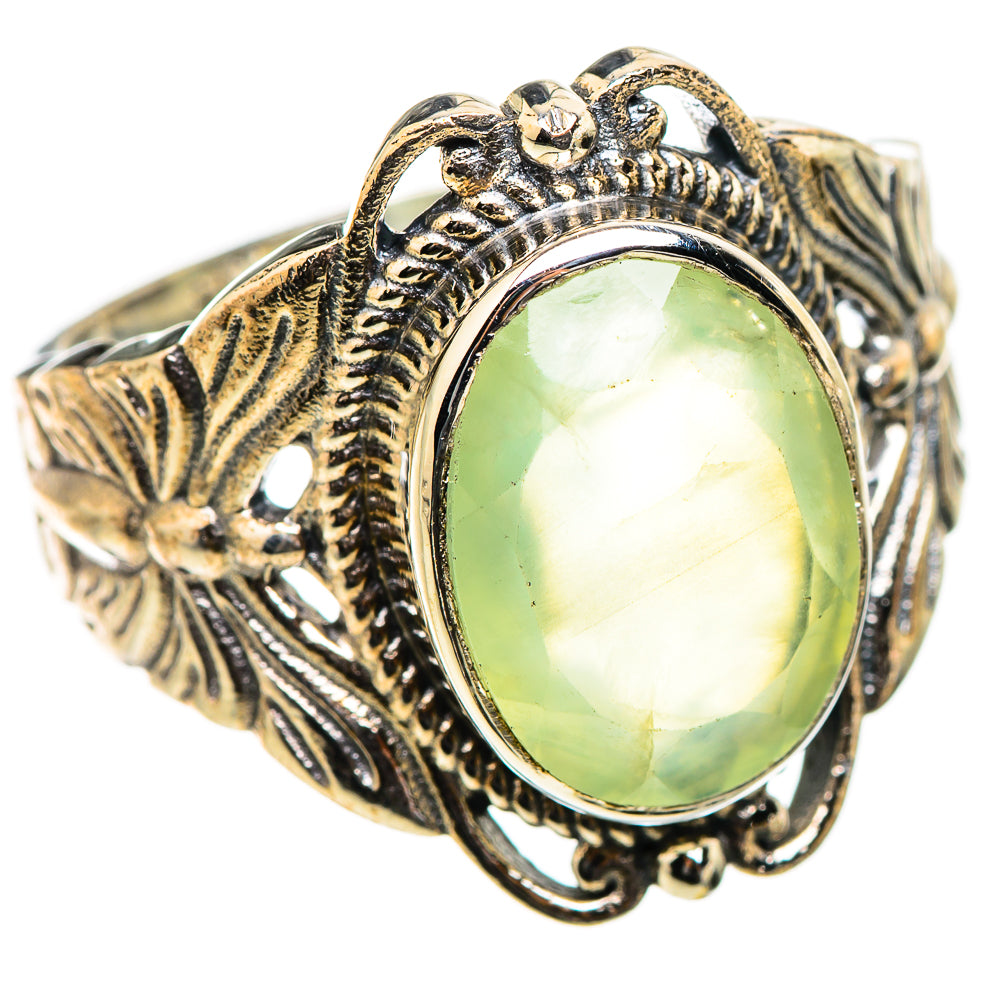 Prehnite Rings handcrafted by Ana Silver Co - RING130574 - Photo 2