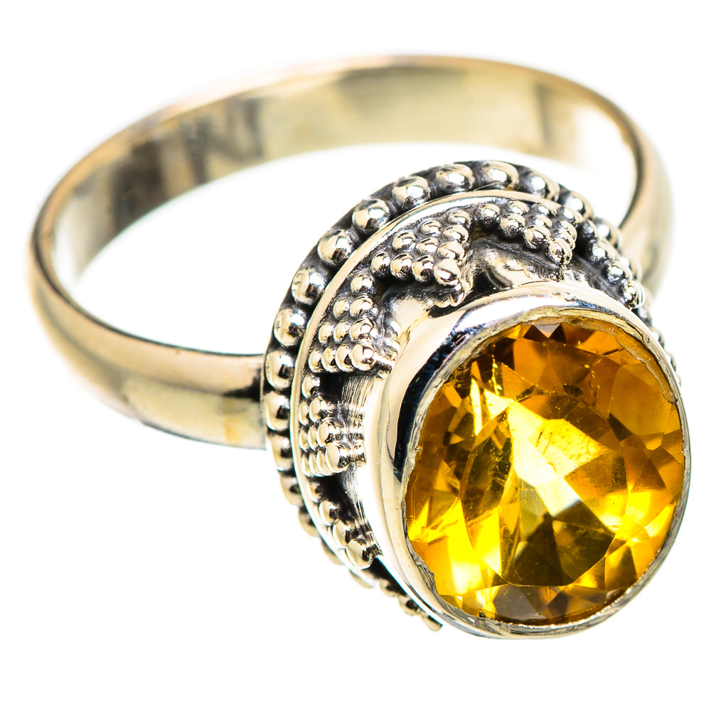 Citrine Rings handcrafted by Ana Silver Co - RING130577 - Photo 2