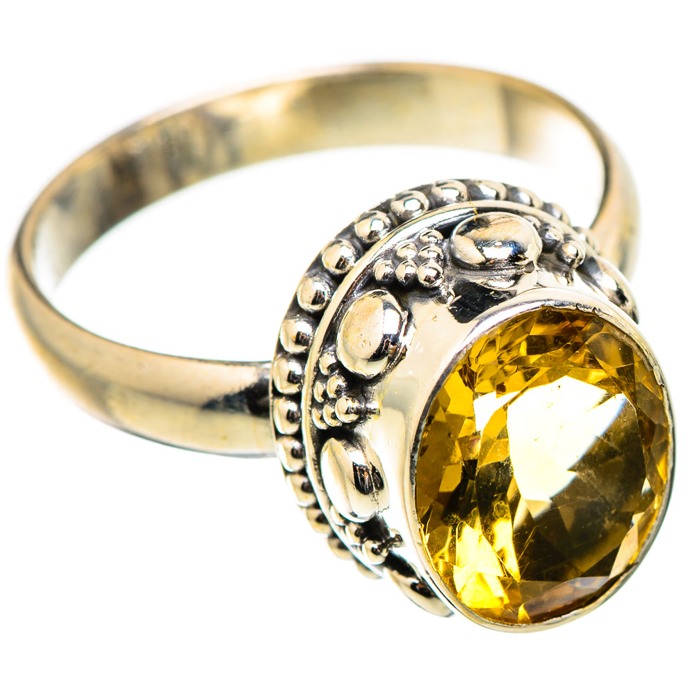 Citrine Rings handcrafted by Ana Silver Co - RING130578 - Photo 2