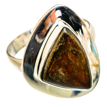 Ammolite Rings handcrafted by Ana Silver Co - RING130582 - Photo 2