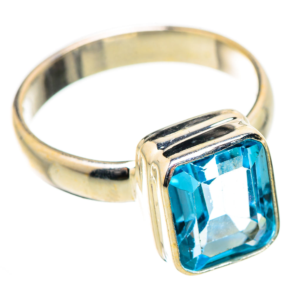Blue Topaz Rings handcrafted by Ana Silver Co - RING130592 - Photo 2