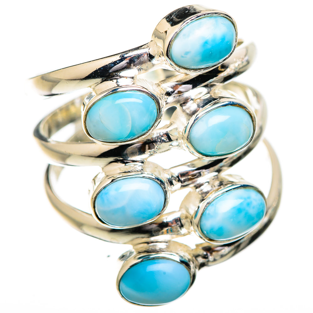 Larimar Rings handcrafted by Ana Silver Co - RING130595 - Photo 2