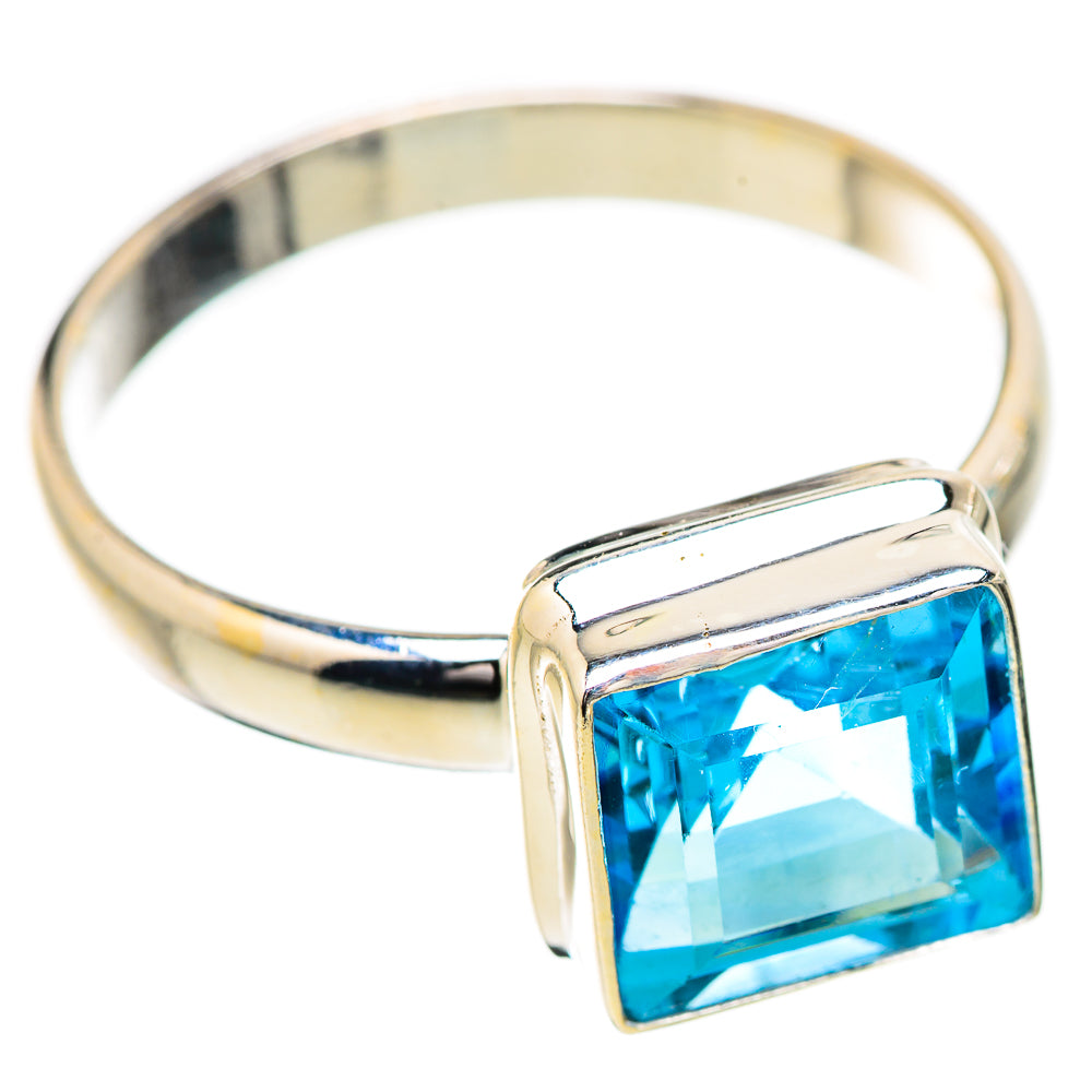 Blue Topaz Rings handcrafted by Ana Silver Co - RING130596 - Photo 2