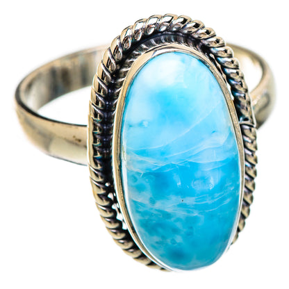 Larimar Rings handcrafted by Ana Silver Co - RING130600 - Photo 2