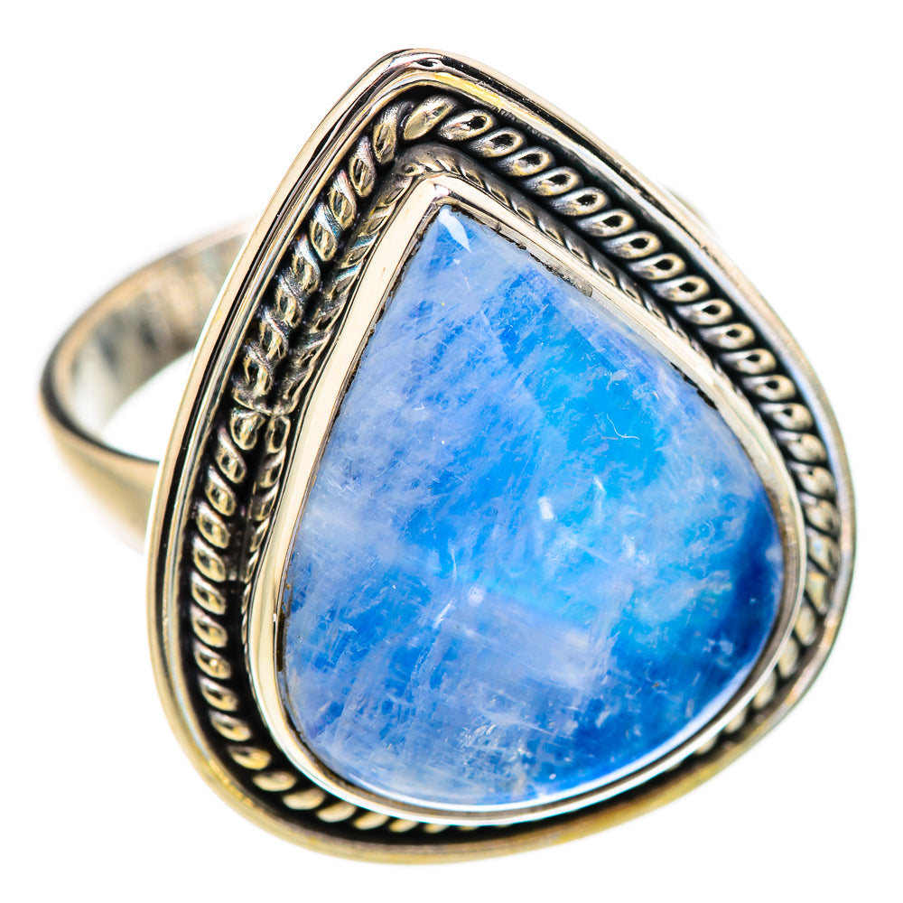 Rainbow Moonstone Rings handcrafted by Ana Silver Co - RING130602 - Photo 2