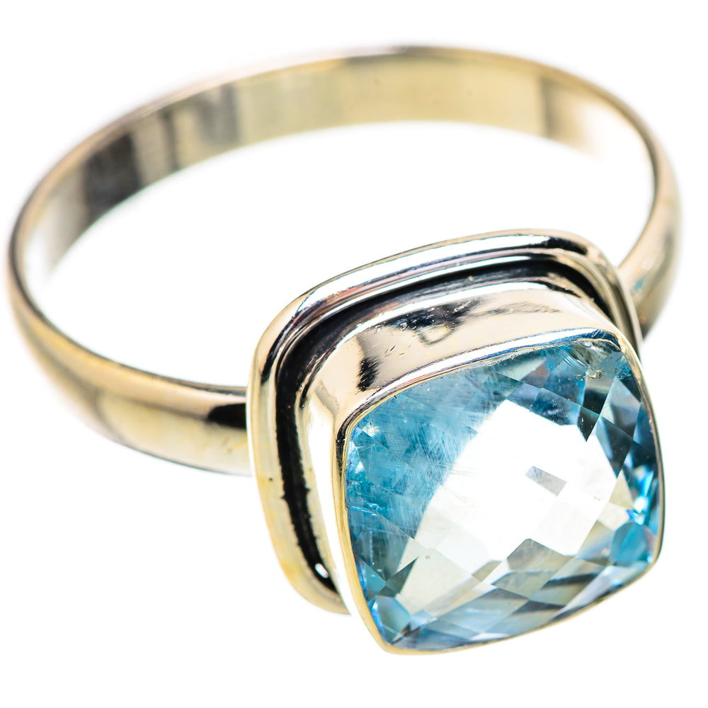Blue Topaz Rings handcrafted by Ana Silver Co - RING130603 - Photo 2