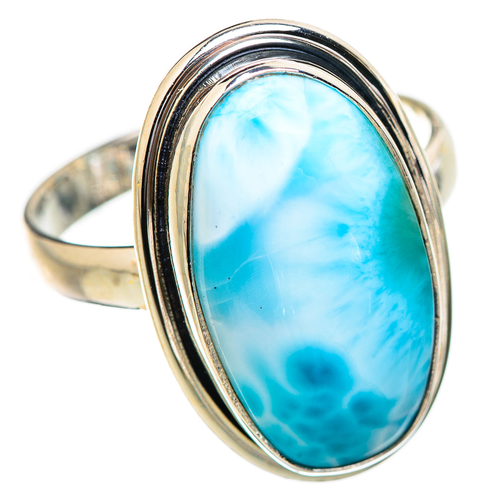 Larimar Rings handcrafted by Ana Silver Co - RING130604 - Photo 2