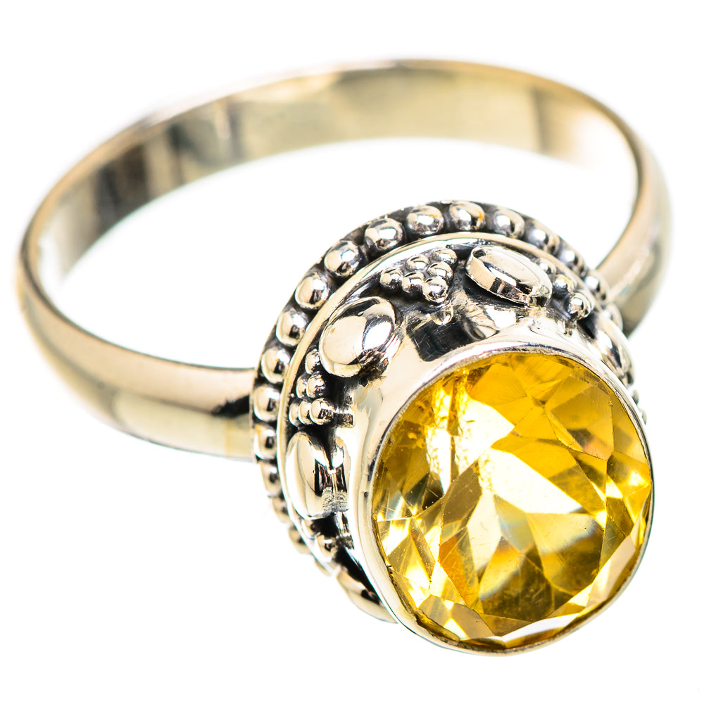 Citrine Rings handcrafted by Ana Silver Co - RING130609 - Photo 2