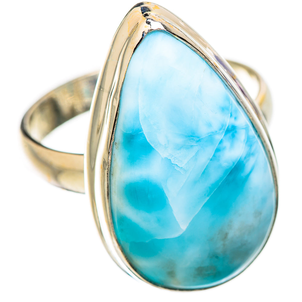 Larimar Rings handcrafted by Ana Silver Co - RING130626 - Photo 2