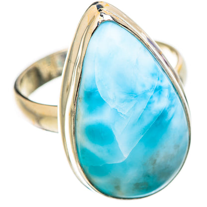 Larimar Rings handcrafted by Ana Silver Co - RING130626 - Photo 2