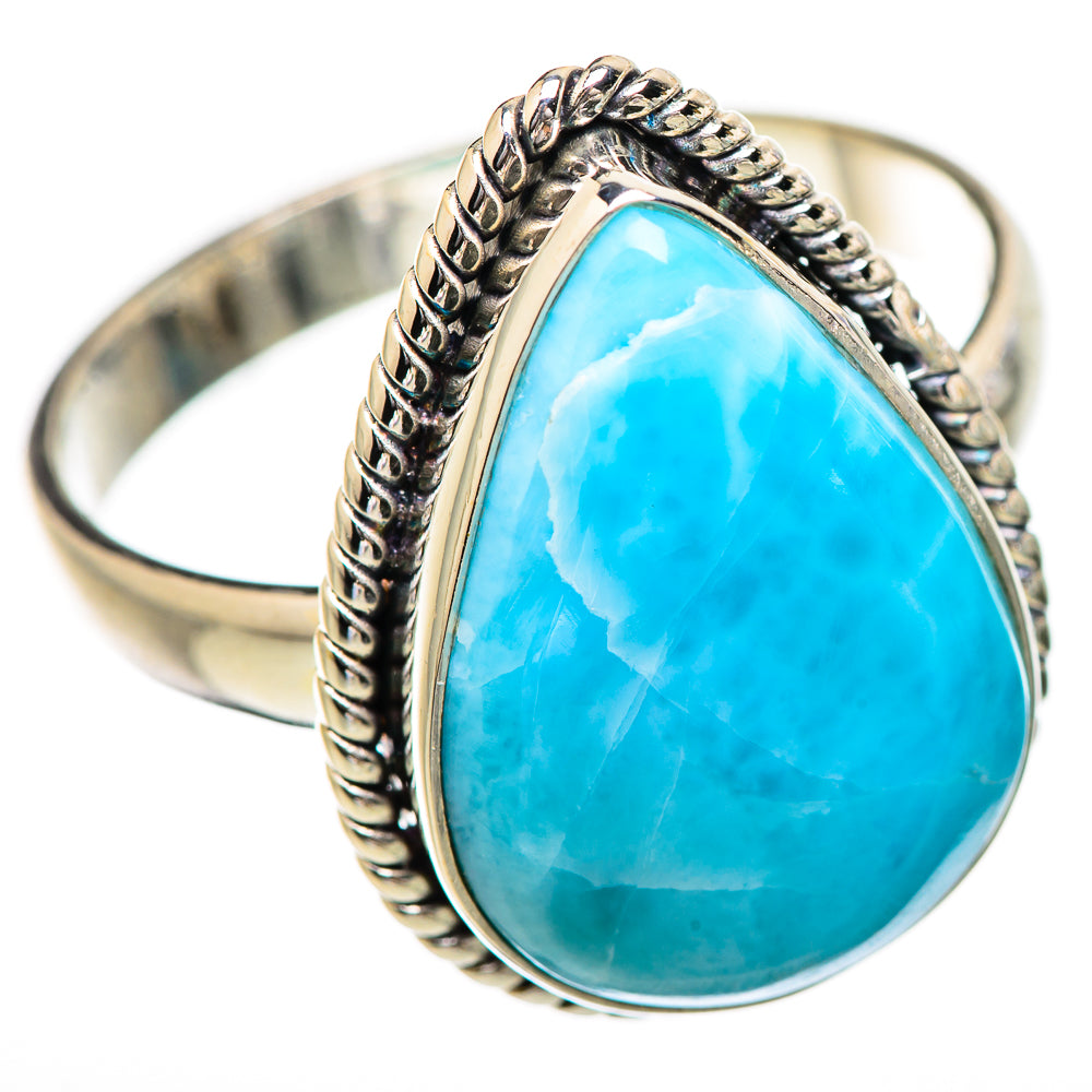 Larimar Rings handcrafted by Ana Silver Co - RING130629 - Photo 2