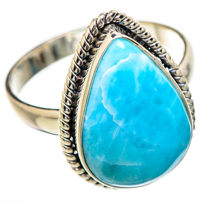 Larimar Rings handcrafted by Ana Silver Co - RING130629 - Photo 2