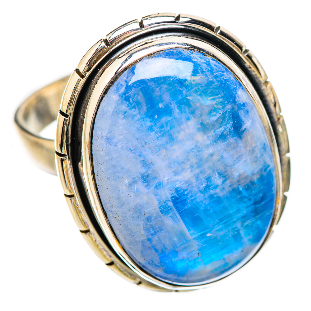 Rainbow Moonstone Rings handcrafted by Ana Silver Co - RING130630 - Photo 2