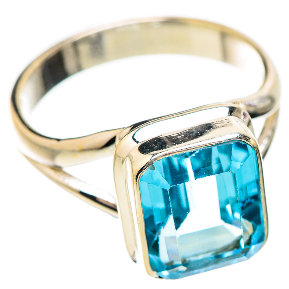 Blue Topaz Rings handcrafted by Ana Silver Co - RING130631 - Photo 2