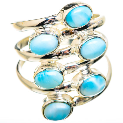 Larimar Rings handcrafted by Ana Silver Co - RING130632 - Photo 2