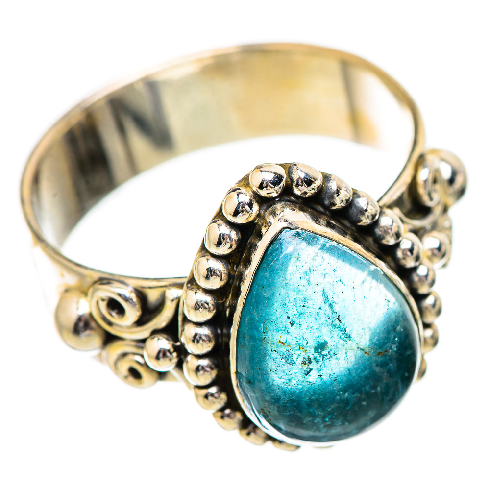 Blue Fluorite Rings handcrafted by Ana Silver Co - RING130633 - Photo 2