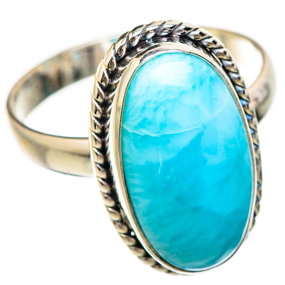 Larimar Rings handcrafted by Ana Silver Co - RING130634 - Photo 2