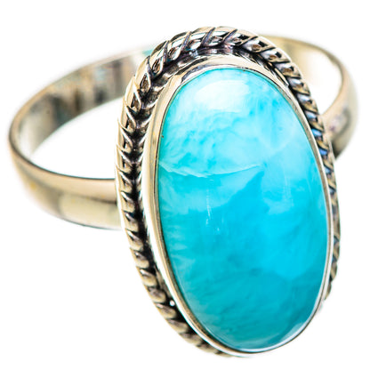 Larimar Rings handcrafted by Ana Silver Co - RING130634 - Photo 2