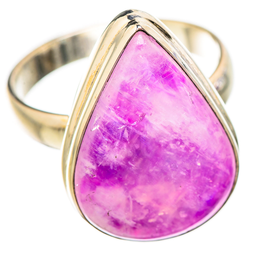 Pink Moonstone Rings handcrafted by Ana Silver Co - RING130641 - Photo 2