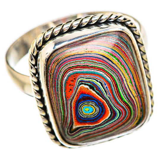 Fordite Rings handcrafted by Ana Silver Co - RING130650 - Photo 2