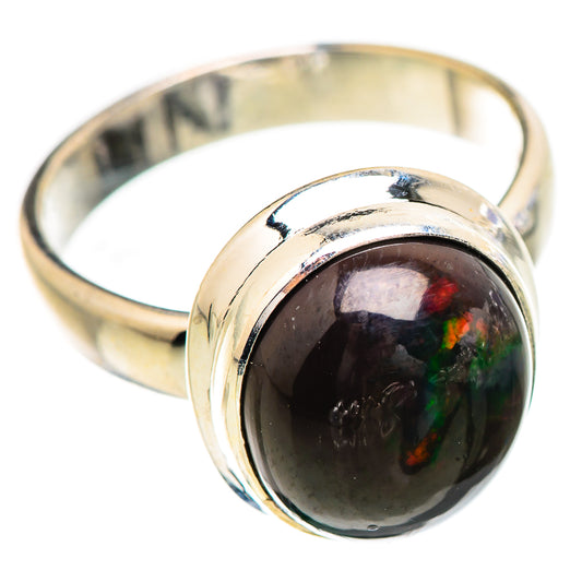Black Opal Rings handcrafted by Ana Silver Co - RING130654 - Photo 2