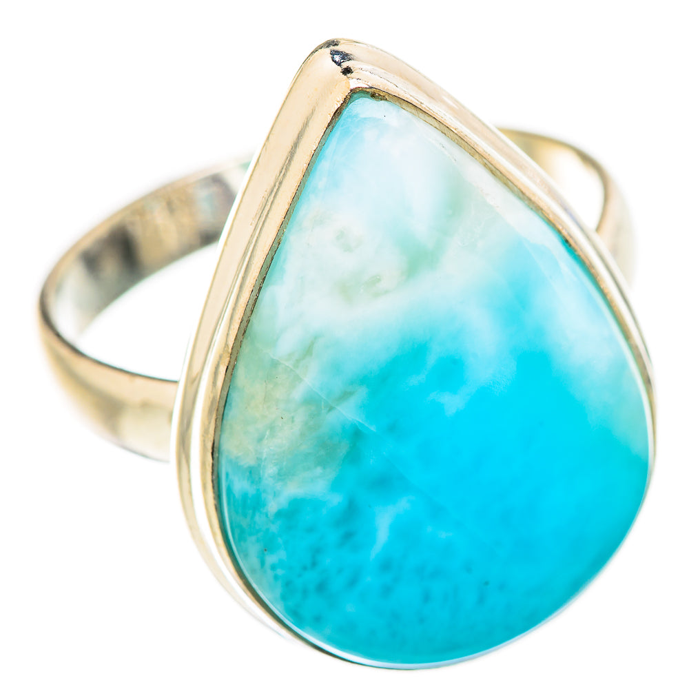 Larimar Rings handcrafted by Ana Silver Co - RING130656 - Photo 2