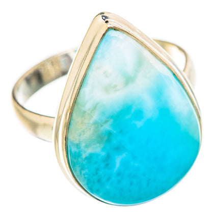 Larimar Rings handcrafted by Ana Silver Co - RING130656 - Photo 2