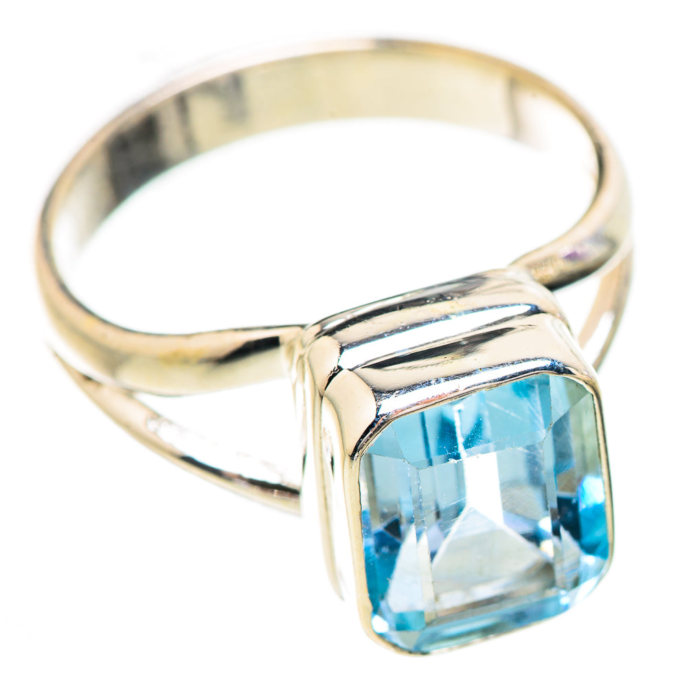 Blue Topaz Rings handcrafted by Ana Silver Co - RING130659 - Photo 2