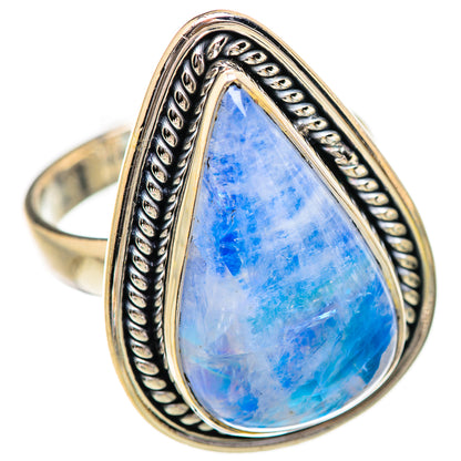 Rainbow Moonstone Rings handcrafted by Ana Silver Co - RING130660 - Photo 2