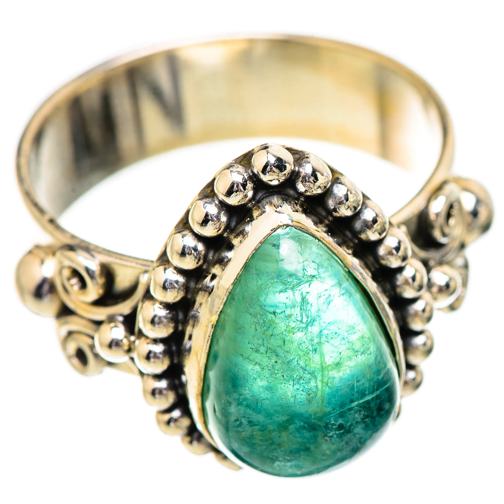 Green Fluorite Rings handcrafted by Ana Silver Co - RING130662 - Photo 2