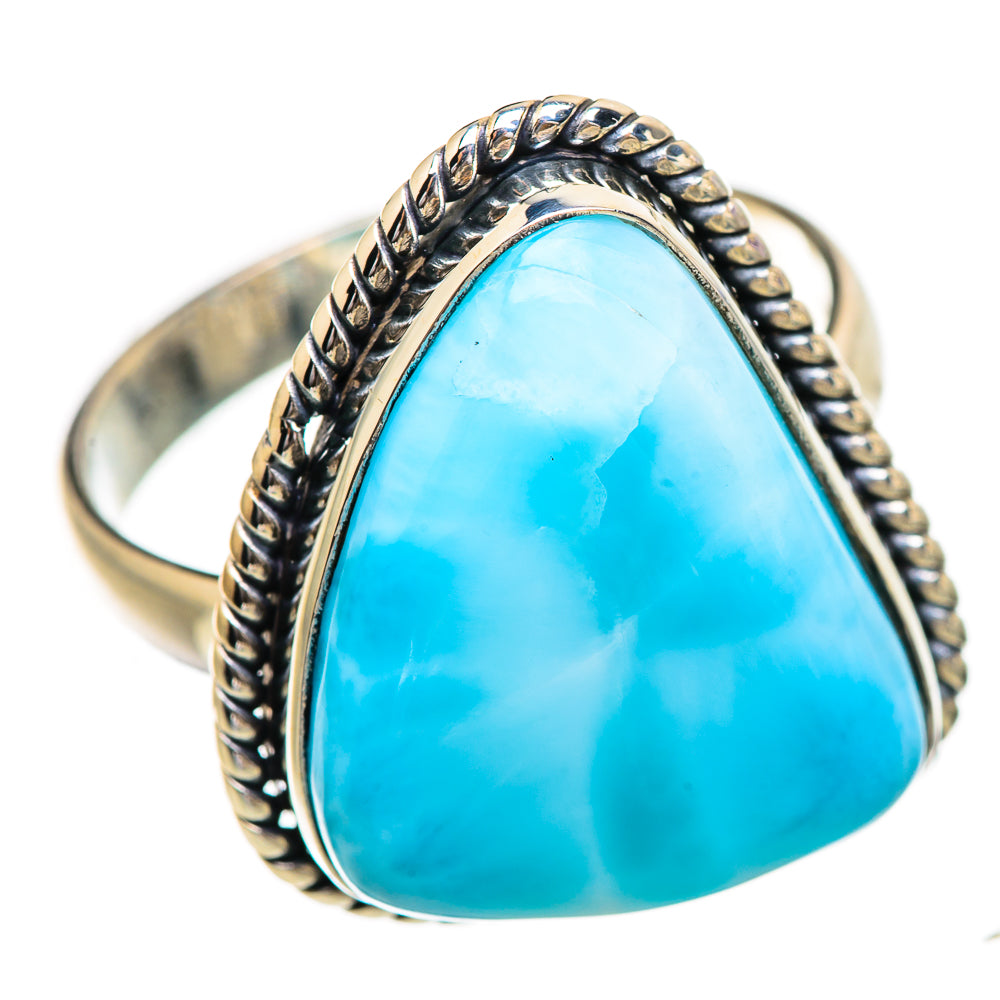 Larimar Rings handcrafted by Ana Silver Co - RING130663 - Photo 2