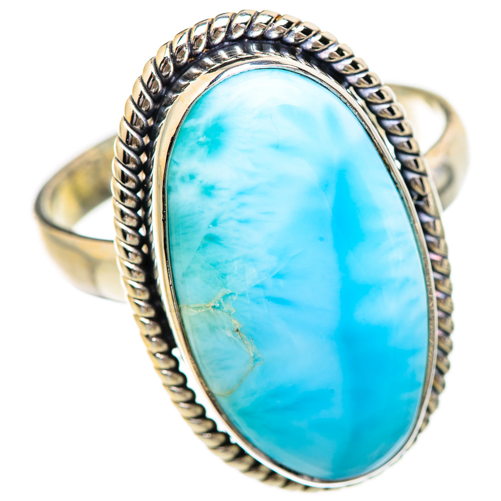 Larimar Rings handcrafted by Ana Silver Co - RING130665 - Photo 2