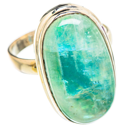 Green Moonstone Rings handcrafted by Ana Silver Co - RING130667 - Photo 2