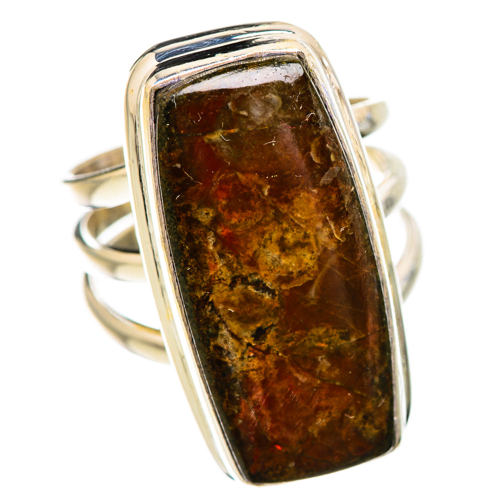 Ammolite Rings handcrafted by Ana Silver Co - RING130674 - Photo 2