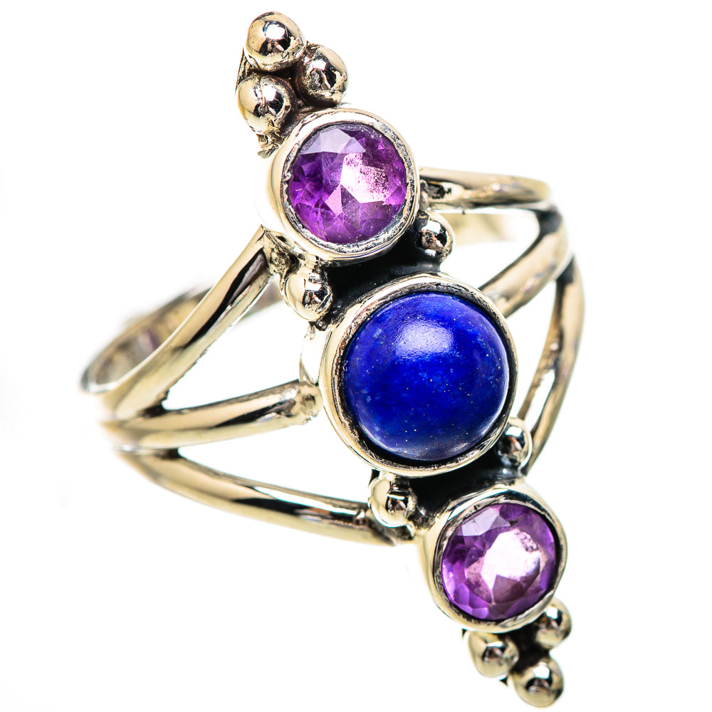 Lapis Lazuli Rings handcrafted by Ana Silver Co - RING130683 - Photo 2