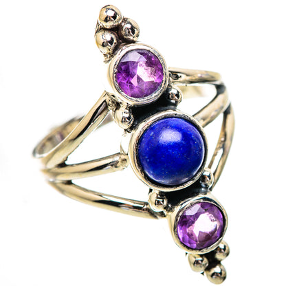 Lapis Lazuli Rings handcrafted by Ana Silver Co - RING130683 - Photo 2