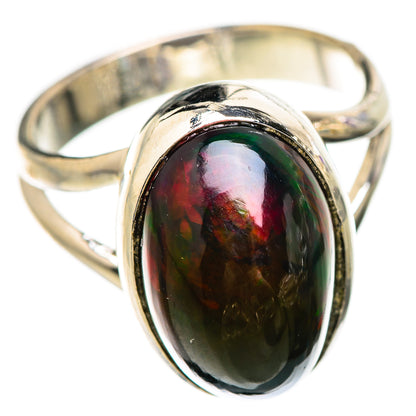 Black Opal Rings handcrafted by Ana Silver Co - RING130686 - Photo 2