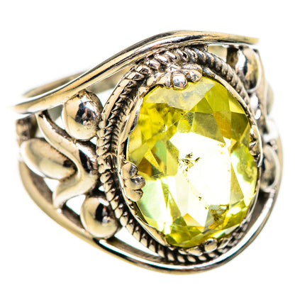 Lemon Quartz Rings handcrafted by Ana Silver Co - RING130688 - Photo 2