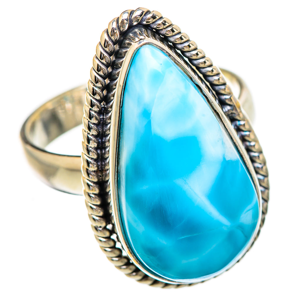Larimar Rings handcrafted by Ana Silver Co - RING130689 - Photo 2