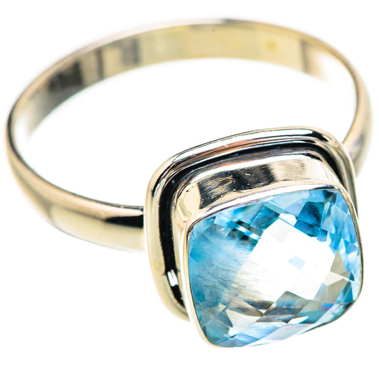 Blue Topaz Rings handcrafted by Ana Silver Co - RING130690 - Photo 2