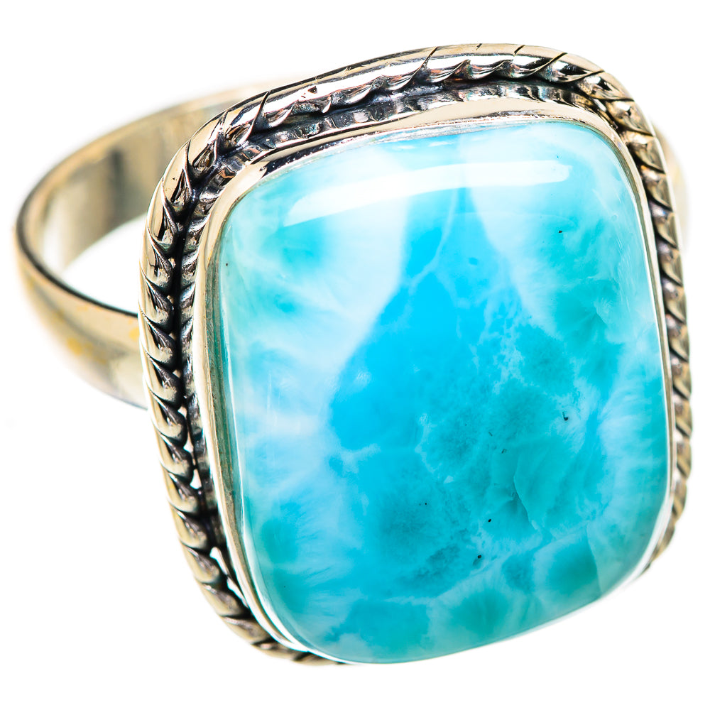 Larimar Rings handcrafted by Ana Silver Co - RING130692 - Photo 2