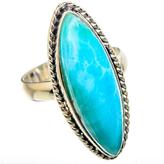 Larimar Rings handcrafted by Ana Silver Co - RING130695 - Photo 2