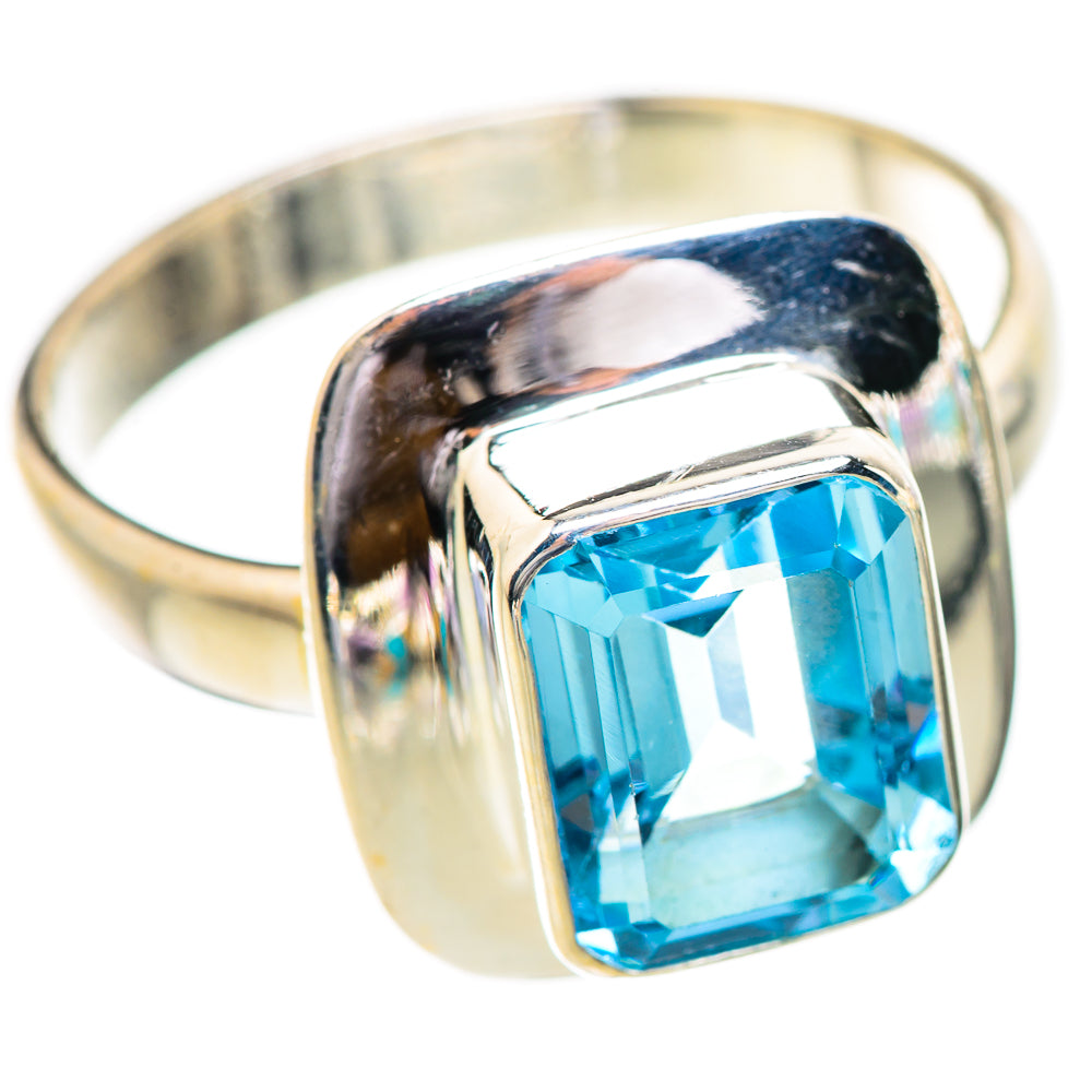 Blue Topaz Rings handcrafted by Ana Silver Co - RING130696 - Photo 2