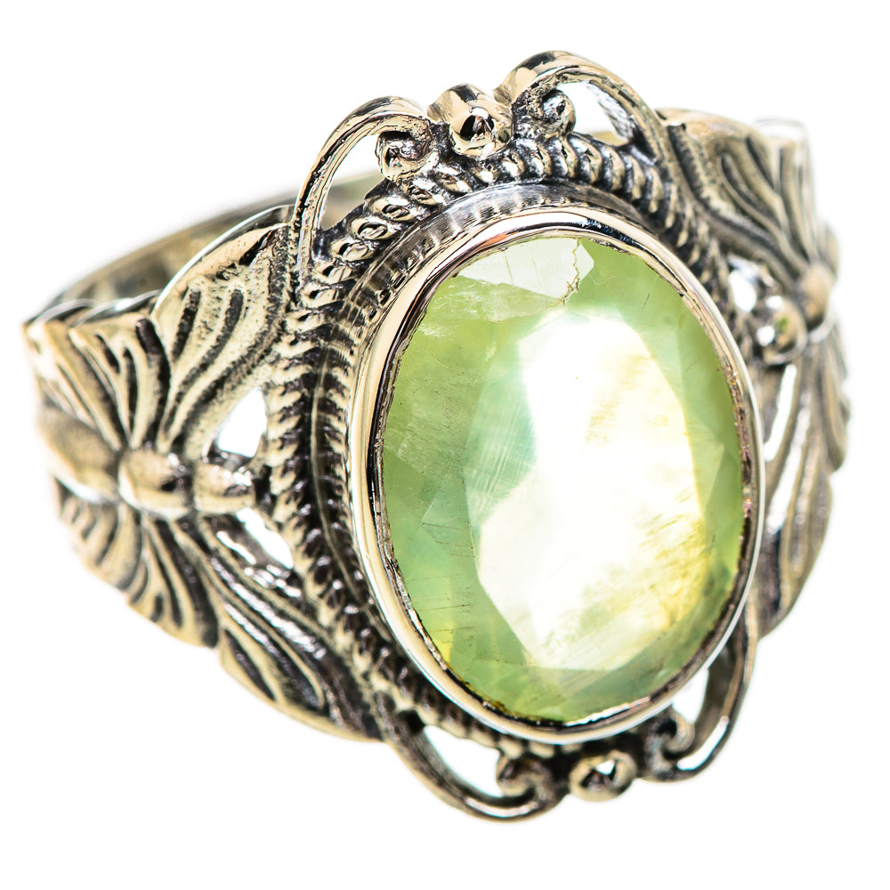 Prehnite Rings handcrafted by Ana Silver Co - RING130700 - Photo 2