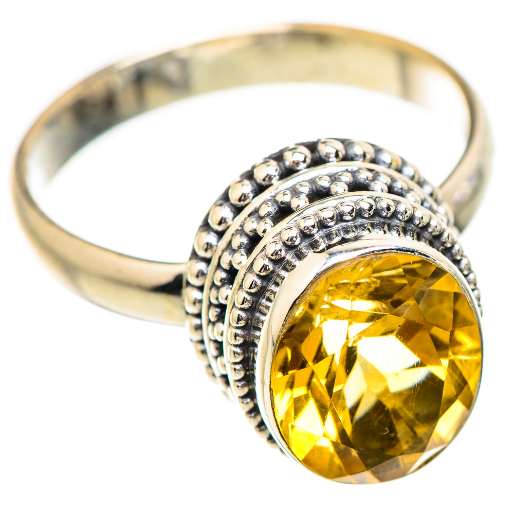 Citrine Rings handcrafted by Ana Silver Co - RING130703 - Photo 2