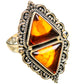 Baltic Amber Rings handcrafted by Ana Silver Co - RING130706 - Photo 2