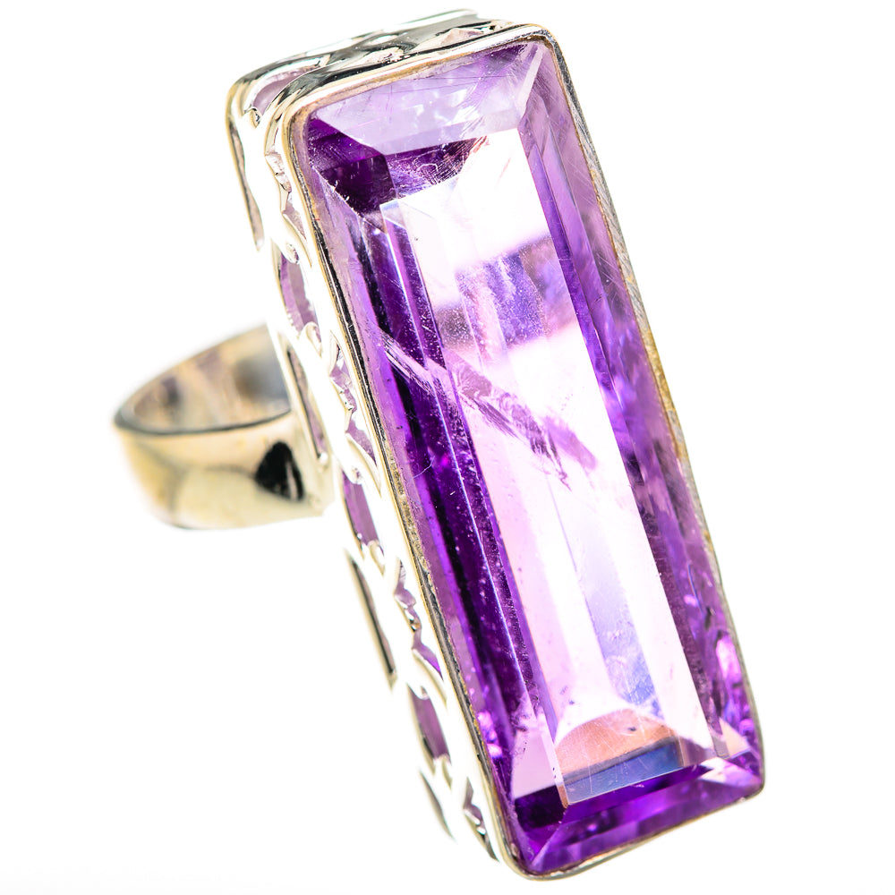 Amethyst Rings handcrafted by Ana Silver Co - RING130712 - Photo 2