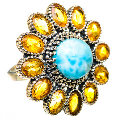 Larimar Rings handcrafted by Ana Silver Co - RING130720 - Photo 2