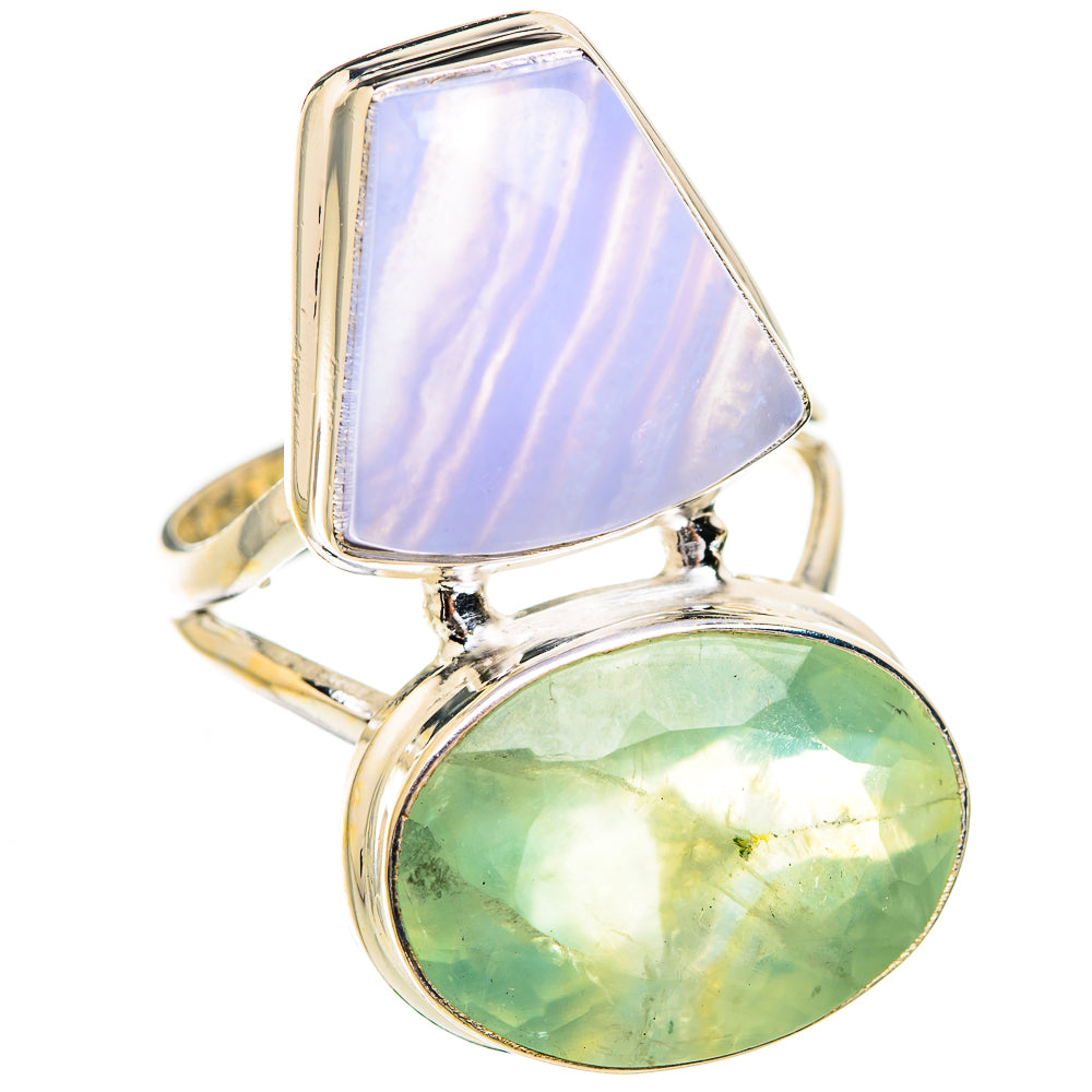 Prehnite Rings handcrafted by Ana Silver Co - RING130726 - Photo 2