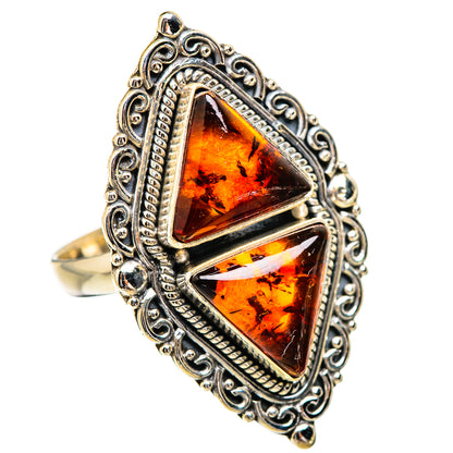 Baltic Amber Rings handcrafted by Ana Silver Co - RING130732 - Photo 2